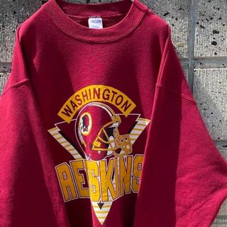 USA製 90s　NFL WASHINGTON REDSKINS 古着スウェット(スウェット)