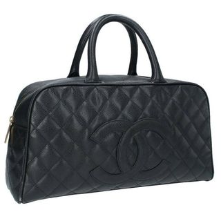 シャネル(CHANEL)のシャネル ココマークキャビアスキンミニボストンバッグ メンズ(ボストンバッグ)