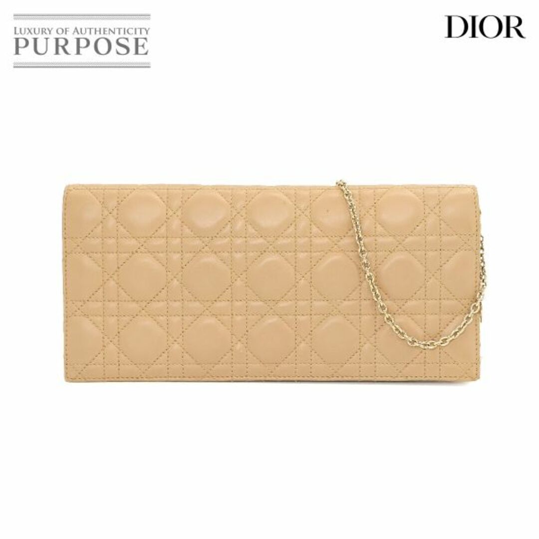 クリスチャン ディオール Christian Dior レディディオール チェーン ショルダー バッグ レザー ベージュ M1922OCAL VLP 90222664