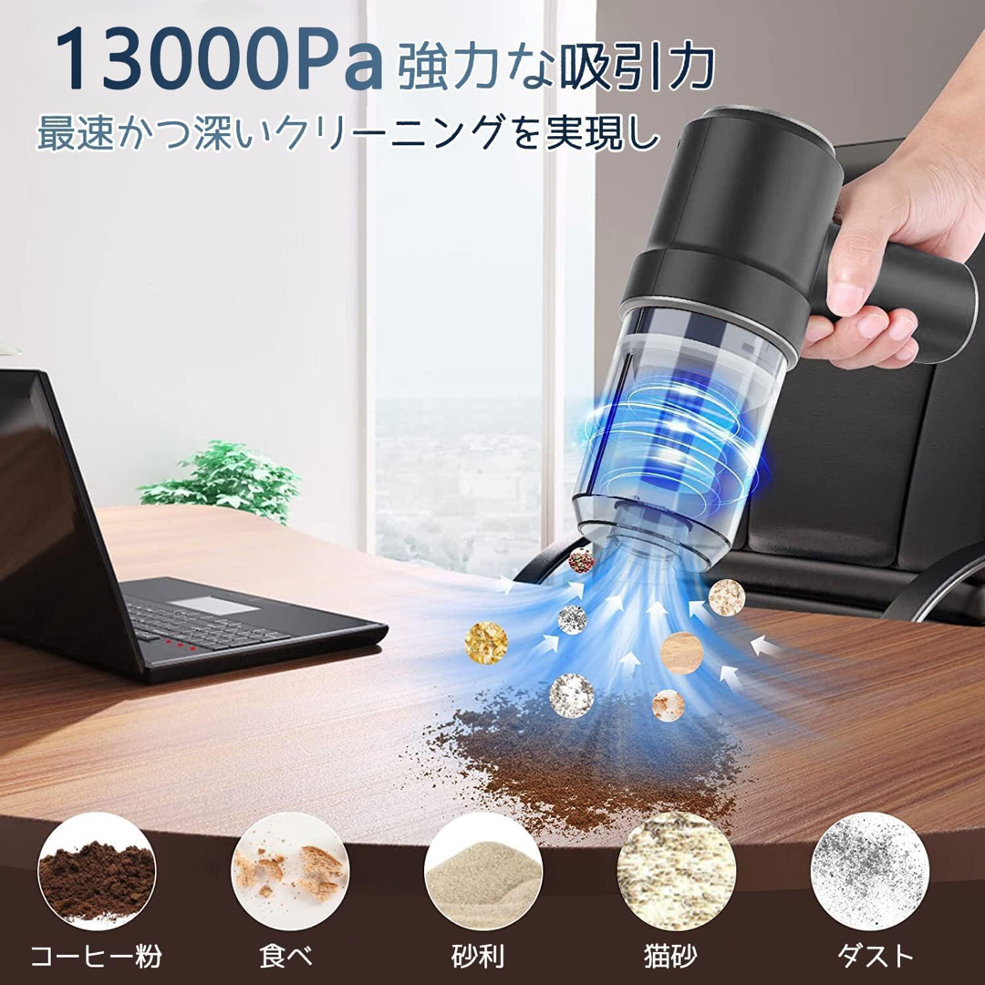 ハンディクリーナー 多機能ミニ掃除機  スマホ/家電/カメラの生活家電(掃除機)の商品写真