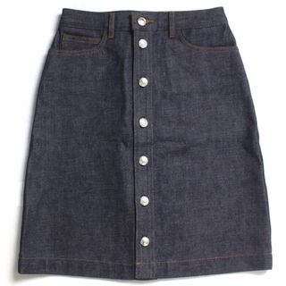 アーペーセー(A.P.C)のA.P.C. CODBS F06189 ノンウォッシュデニムスカート(ミニスカート)