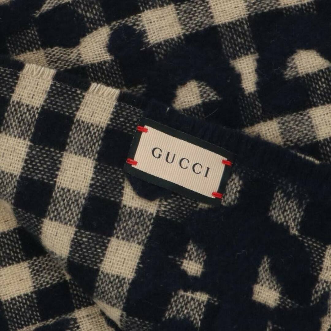 Gucci(グッチ)のグッチ  644365 4G718 GGジャガードウールマフラー メンズ メンズのファッション小物(マフラー)の商品写真