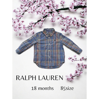 ラルフローレン(Ralph Lauren)のラルフローレン　チェックシャツ 綿　ベビー服　子ども服　美品　春服　お出かけ(シャツ/カットソー)