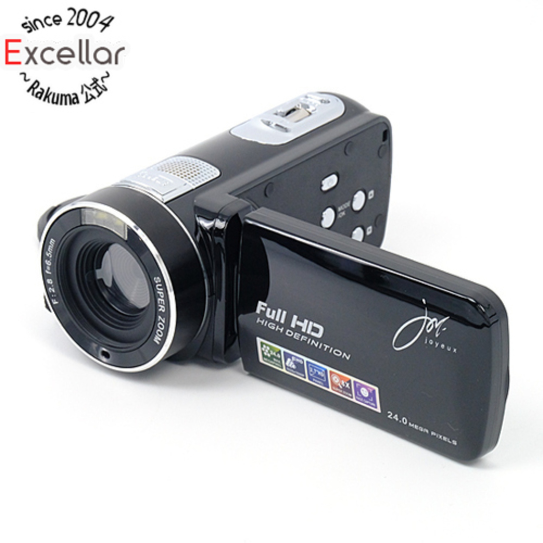 【新品訳あり】 JOYEUX　800万画素CMOSデジタルムービーカメラ　24MP800 BK　バッテリーなし スマホ/家電/カメラのカメラ(ビデオカメラ)の商品写真