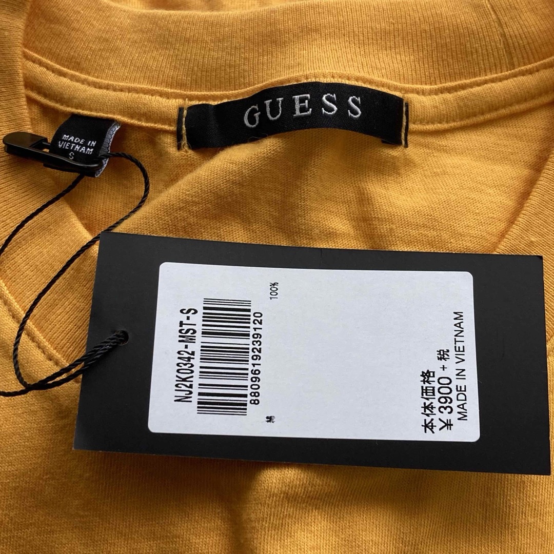 GUESS(ゲス)の新品 GUESS ゲス 2枚セット イエロー ピンク S メンズのトップス(Tシャツ/カットソー(半袖/袖なし))の商品写真