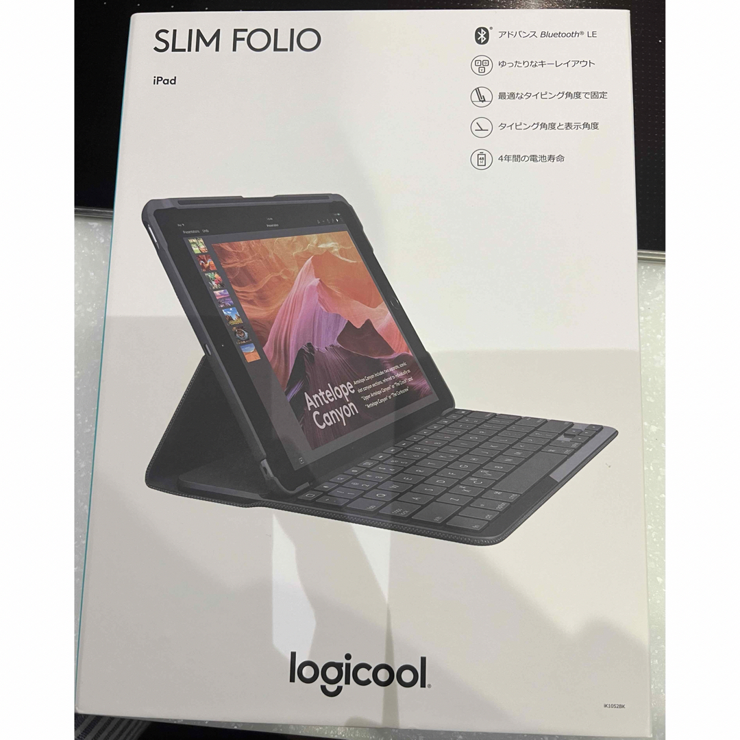 Logicool Slim Folio 第5、6世代iPad スマホ/家電/カメラのPC/タブレット(PC周辺機器)の商品写真