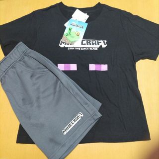 マインクラフト(Minecraft)の新品マインクラフト　エンダーマン　セットアップ　120(Tシャツ/カットソー)