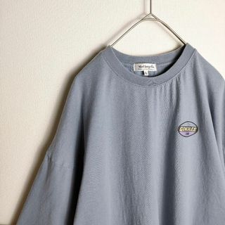 マークゴンザレス(Mark Gonzales)のマークゴンザレス 半袖カットソー バックプリント L くすみカラー 古着(Tシャツ/カットソー(半袖/袖なし))