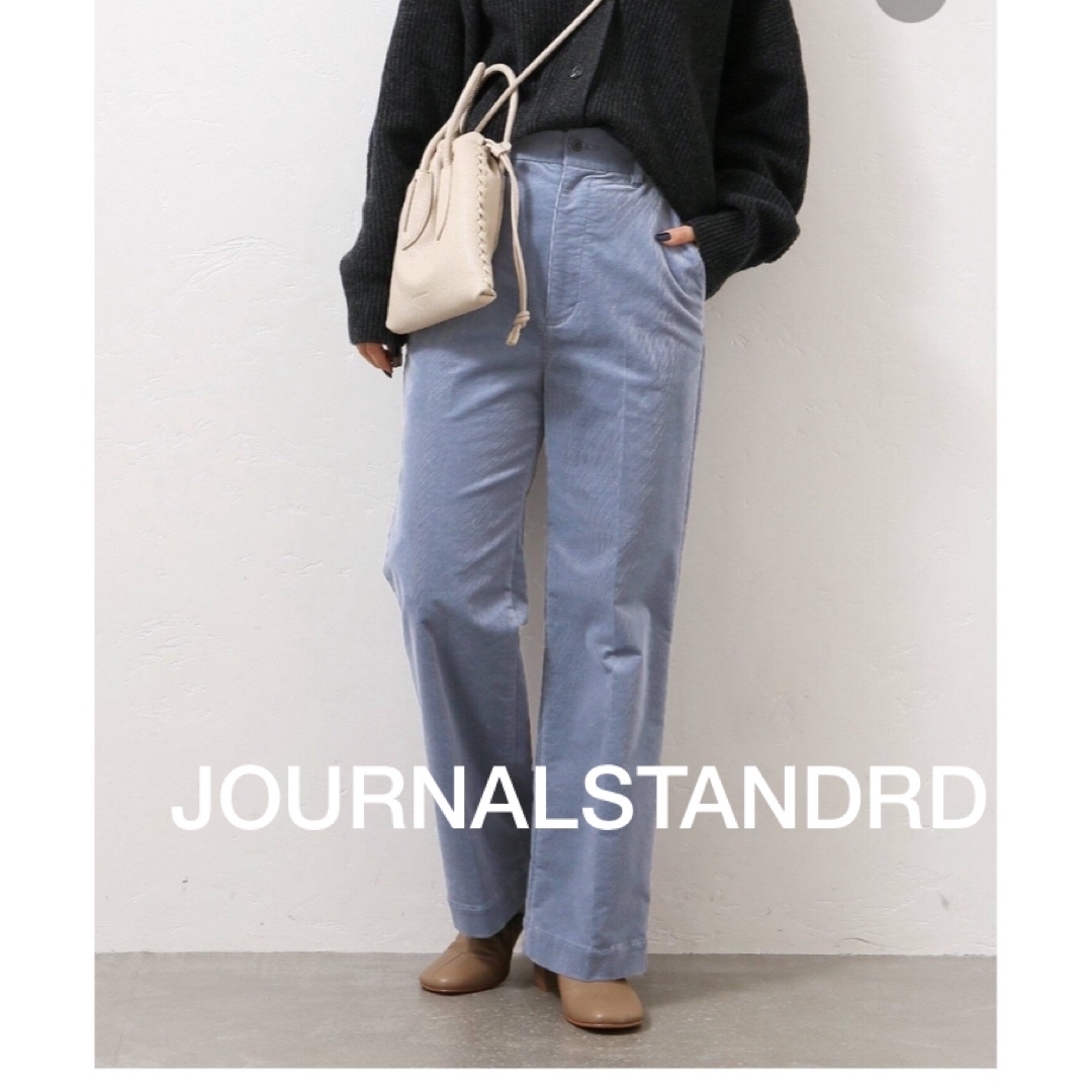 JOURNAL STANDARD(ジャーナルスタンダード)のジャーナルスタンダード　ライトコールスリムフレアパンツ　ブルー　38 レディースのパンツ(カジュアルパンツ)の商品写真