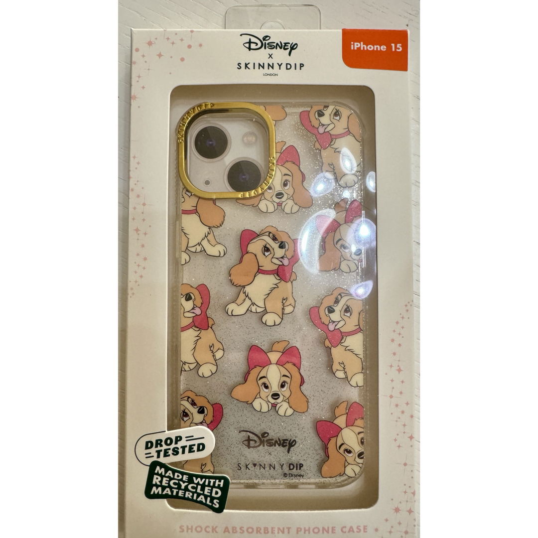 Disney(ディズニー)のわんわん物語　iPhoneケース（iPhone15） スマホ/家電/カメラのスマホアクセサリー(iPhoneケース)の商品写真