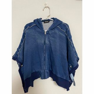 ディーゼル(DIESEL)のDIESEL ディーゼル ポンチョ風 パーカー 24M デニム キッズ(ジャケット/上着)