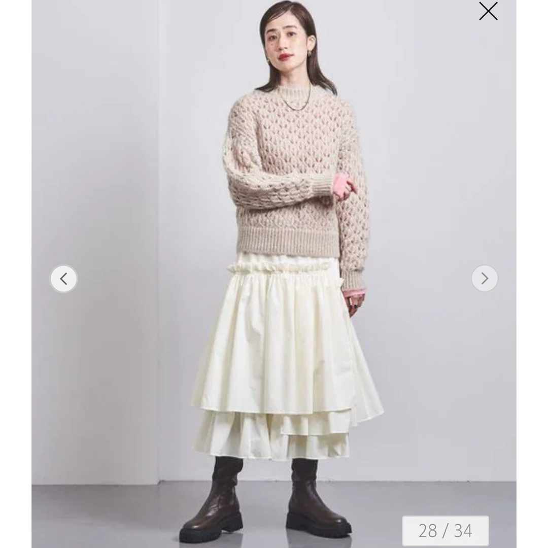 UNITED ARROWS(ユナイテッドアローズ)のユナイテッドアローズ  ティアードスカート　zara OHGA bluelea レディースのスカート(ロングスカート)の商品写真