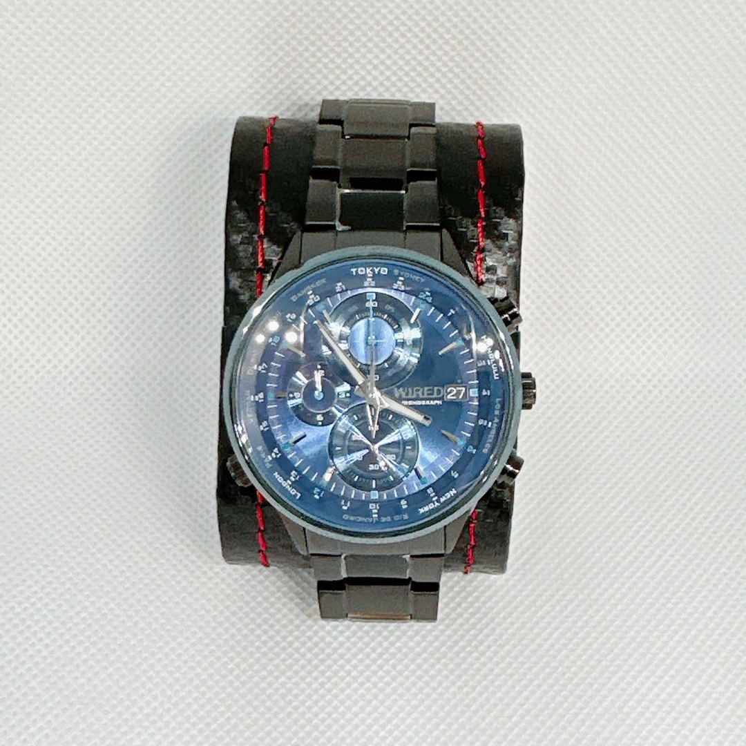 SEIKO(セイコー)のSEIKO腕時計 ワイアード The Blue-Sky AGAW421 ブラック メンズの時計(腕時計(アナログ))の商品写真