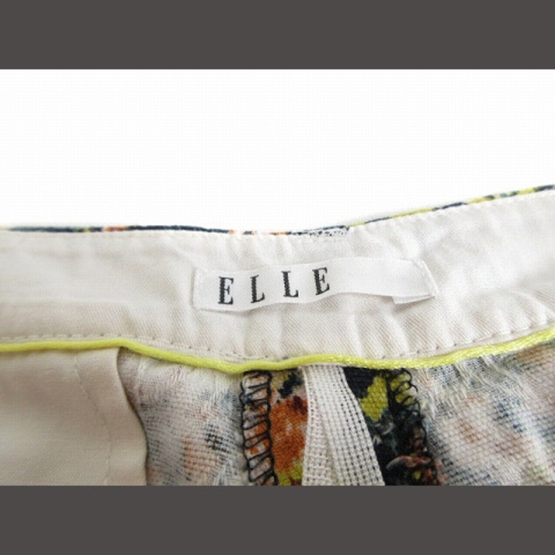 ELLE(エル)のエル ELLE パンツ テーパード 総柄 40 緑 グリーン レディースのパンツ(その他)の商品写真