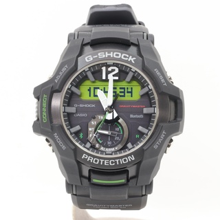 カシオ(CASIO)のITR1RJE5BRJC 美品 カシオ G-SHOCK グラビディマスター タフソーラー Bluetooth搭載 GR-B100-1A3JF ブラック グリーン(腕時計(アナログ))