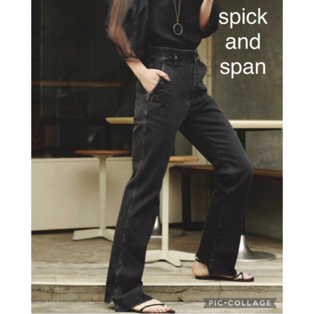 Spick & Span(スピックアンドスパン)のSpick and Span【5 1/2】BEAUTY-LINE スリットデニム レディースのパンツ(デニム/ジーンズ)の商品写真