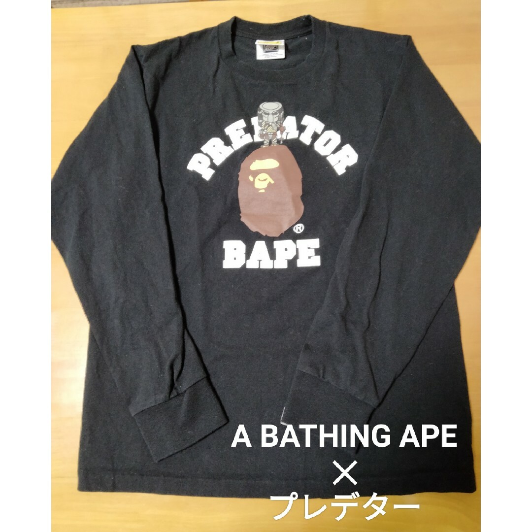 A BATHING APE(アベイシングエイプ)の【№478】✨abasing ape Predator Tシャツ 長袖 コラボ メンズのトップス(Tシャツ/カットソー(七分/長袖))の商品写真