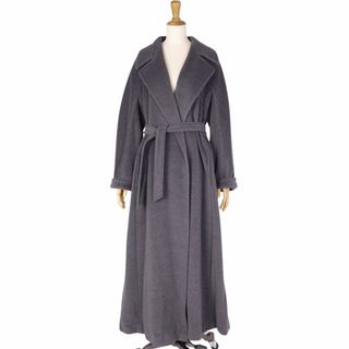 マックスマーラ(Max Mara)のマックスマーラ Max Mara コート 白タグ ロングコート ラップコート ウール カシミヤ アウター レディース JI42 USA8 FB40(M相当) グレー(その他)