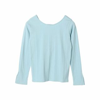 グリーンパークス(green parks)の【ミント】前後2WAYカットリブプルオーバー 24SS/長袖(カットソー(長袖/七分))