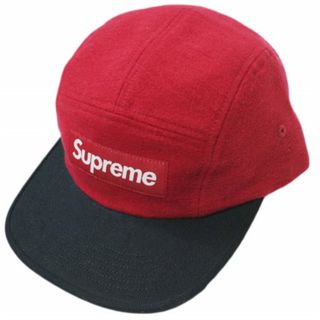 シュプリーム(Supreme)のSUPREME シュプリーム 23AW アメリカ製 2-Tone Camp Cap ツートーンキャンプキャップ ONE SIZE RED/NAVY WEEK16 Box Logo ボックスロゴ ジェットキャップ MADE IN USA 帽子【新古品】【中古】【SUPREME】(キャップ)