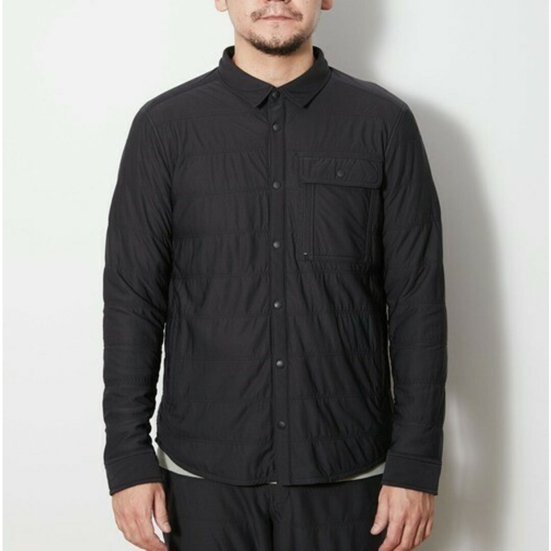 Snow Peak(スノーピーク)のsnow peak スノーピーク Flexible Insulated Shirt フレキシブルインサレーテッドシャツ SW-17AU008 L BLACK 中綿 シャツジャケット トップス【中古】【snow peak】 メンズのトップス(シャツ)の商品写真