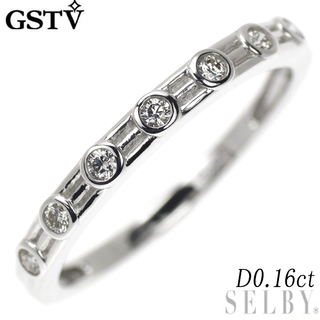 GSTV K18WG ダイヤモンド リング 0.16ct(リング(指輪))