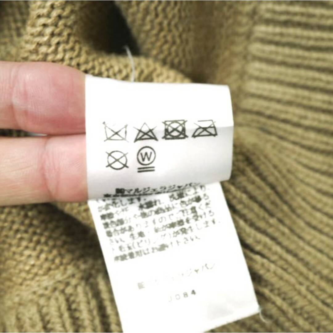 Maison Martin Margiela(マルタンマルジェラ)のMAISON MARGIELA 4 14 メゾンマルジェラ 22AW イタリア製 Elbow Patch Crew Neck Sweater 5G エルボーパッチクルーネックニット SI1GP0001 S18064 S BEIGE セーター レイヤード スエード プルオーバー マルタン トップス【中古】【MAISON MARGIELA】 メンズのトップス(ニット/セーター)の商品写真