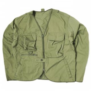 KENNETH FIELD ケネスフィールド 21SS TRAVEL FISHING CARDIGAN - NYLON TWILL WATER REPELLENT トラベルフィッシングカーディガン S Olive ジャケット アウター【中古】【KENNETH FIELD】(ノーカラージャケット)