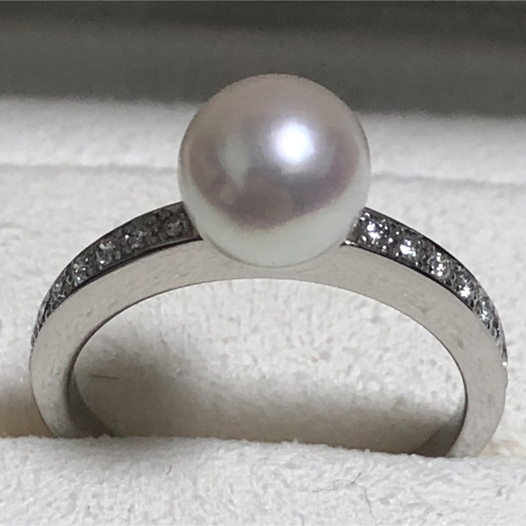 MIKIMOTO(ミキモト)のミキモト  パール　ダイヤモンド　リング　pt950 　#11 レディースのアクセサリー(リング(指輪))の商品写真