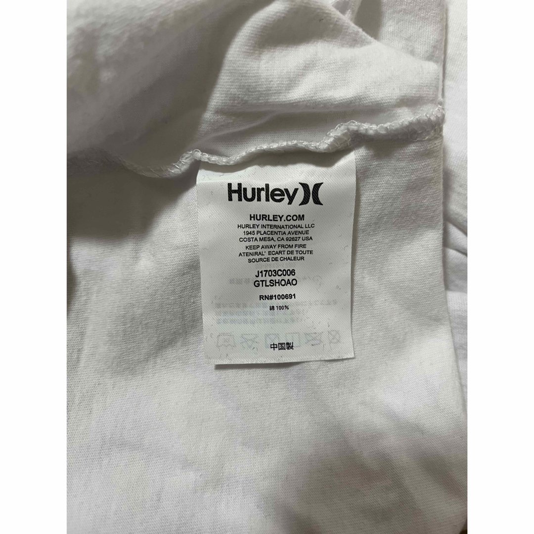 Hurley(ハーレー)のHurley フード付きロンT  ホワイト  Mサイズ　新品未使用タグ付き メンズのトップス(Tシャツ/カットソー(七分/長袖))の商品写真