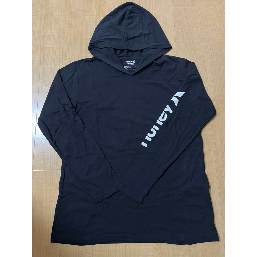 Hurley(ハーレー)のHurley フード付きロンT  ブラック Mサイズ メンズのトップス(Tシャツ/カットソー(七分/長袖))の商品写真