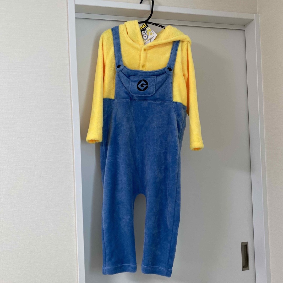 ミニオン(ミニオン)のミニオン　カバーオール　着ぐるみ　130 キッズ/ベビー/マタニティのキッズ服男の子用(90cm~)(その他)の商品写真