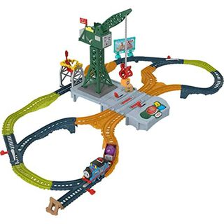 トーマス(THOMAS)の海外限定 トーマス&フレンズ トラックマスター クランキー 積み下ろしセット(電車のおもちゃ/車)