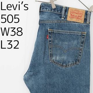 リーバイス(Levi's)のリーバイス505 Levis W38 ダークブルーデニム ヒゲ ボトム 7432(デニム/ジーンズ)