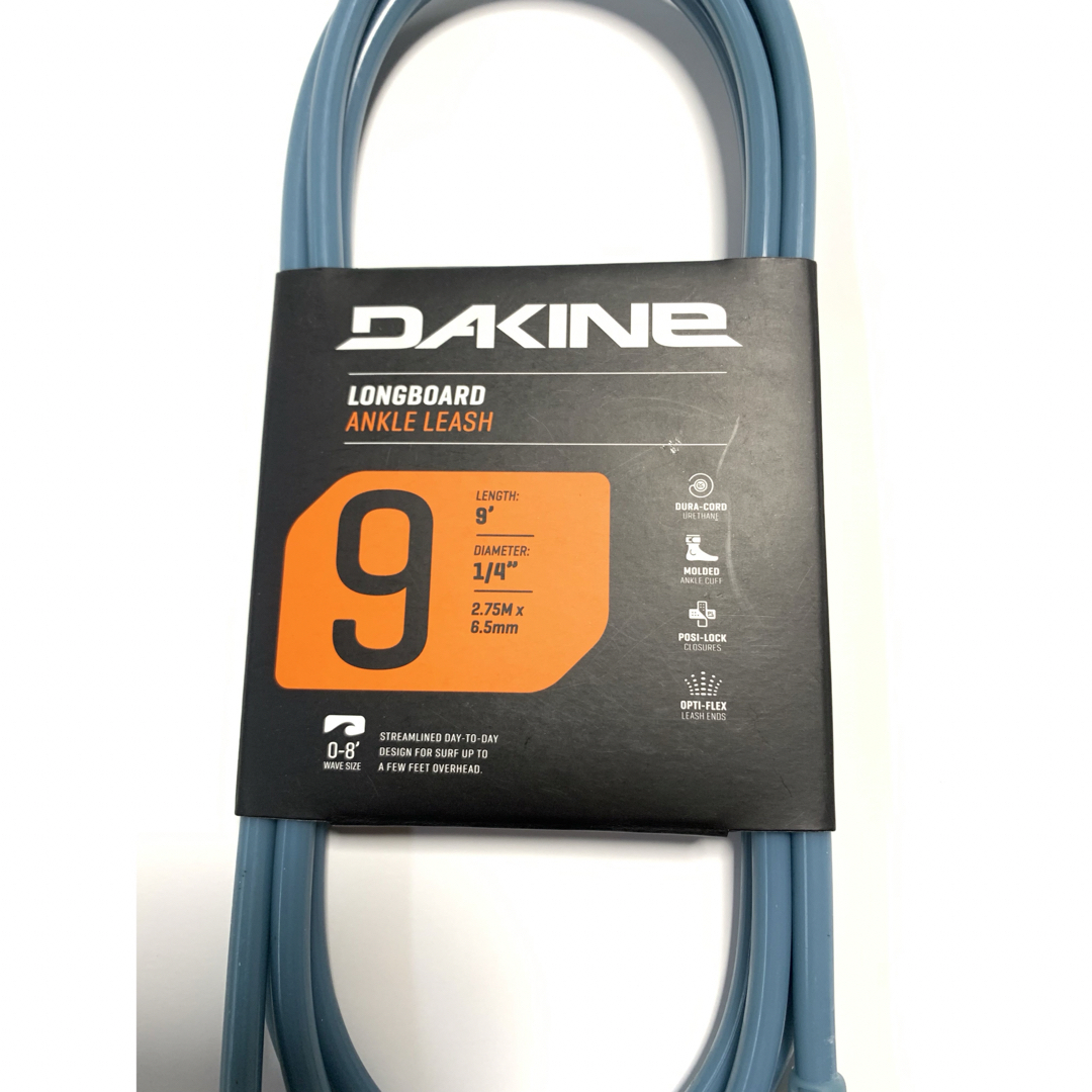 Dakine(ダカイン)の9ft DAKINE ダカイン 足首 9フィート リーシュコード  ロングボード スポーツ/アウトドアのスポーツ/アウトドア その他(サーフィン)の商品写真