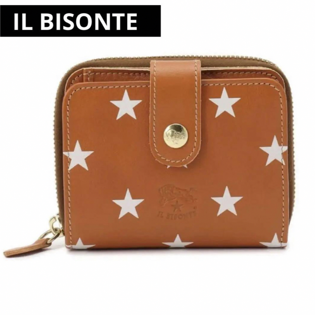 IL BISONTE(イルビゾンテ)のイルビゾンテ　IL BISONTE 二つ折り財布　コンパクト財布　星柄　日本限定 レディースのファッション小物(財布)の商品写真