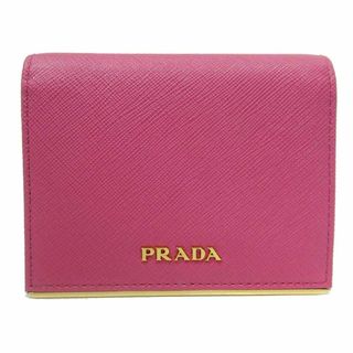 プラダ(PRADA)の【新品】プラダ 財布 二つ折り財布 PRADA サフィアーノ ロゴ メタル ウォレット 1MV204 SAFFIANO METAL アウトレット レディース(財布)