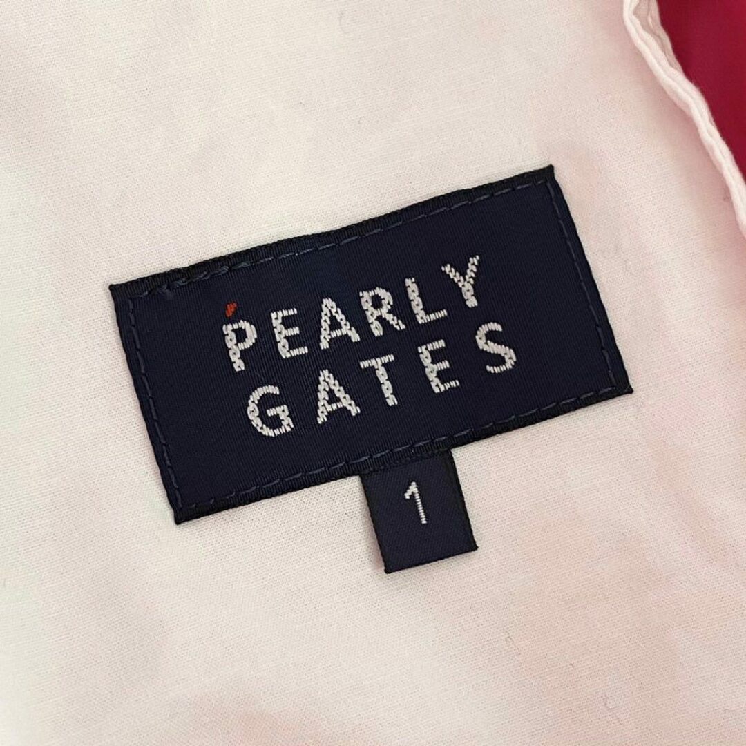 PEARLY GATES(パーリーゲイツ)の14g8 《美品》 22年モデル PEARLY GATES パーリーゲイツ ニコちゃん 総柄 PGロゴ サイドロゴ ゴルフスカート ミニスカート 1 ゴルフウェア レディースのスカート(ミニスカート)の商品写真