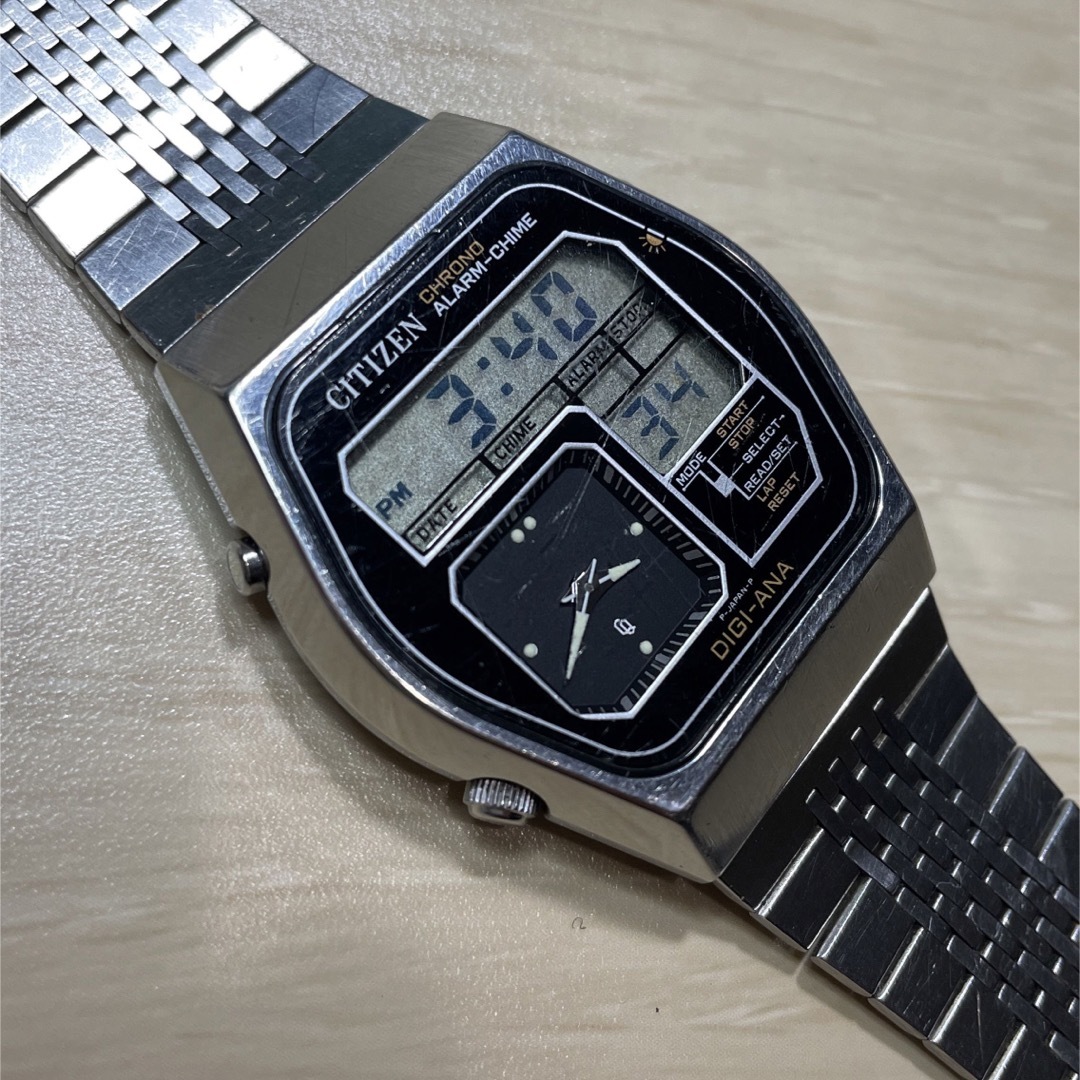 CITIZEN(シチズン)の【激レア】CITIZEN DIGI-ANA ALARM-CHIME 腕時計 メンズの時計(腕時計(デジタル))の商品写真