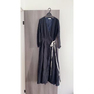 ウーア(Uhr)の【Uhr】Gauze Wrap Dress(ロングワンピース/マキシワンピース)