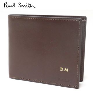 ポールスミス(Paul Smith)の《ポールスミス》箱付新品 シグネチャーストライプ イタリア製レザー2つ折り財布(折り財布)
