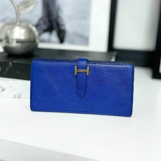 エルメス(Hermes)のエルメス ベアンスフレ シェブルミゾル ブルーエレクトリック(財布)