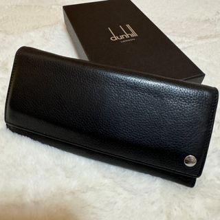 ダンヒル(Dunhill)のdunhill BOSTON コートウォレット　レザー長財布　ブラック(長財布)