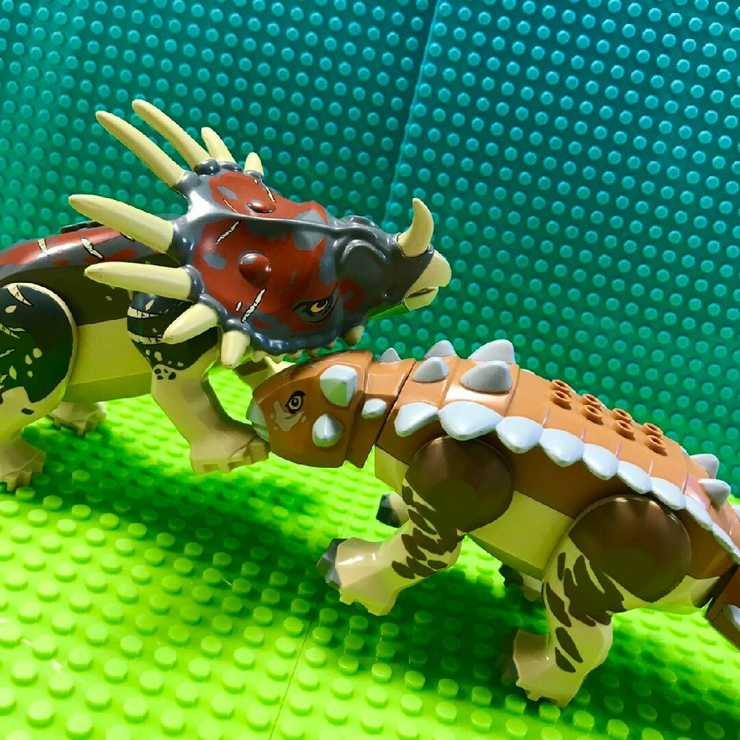 Lego(レゴ)のレゴ 互換 特大サイズ 恐竜 アンキロサウルス choco キッズ/ベビー/マタニティのおもちゃ(積み木/ブロック)の商品写真