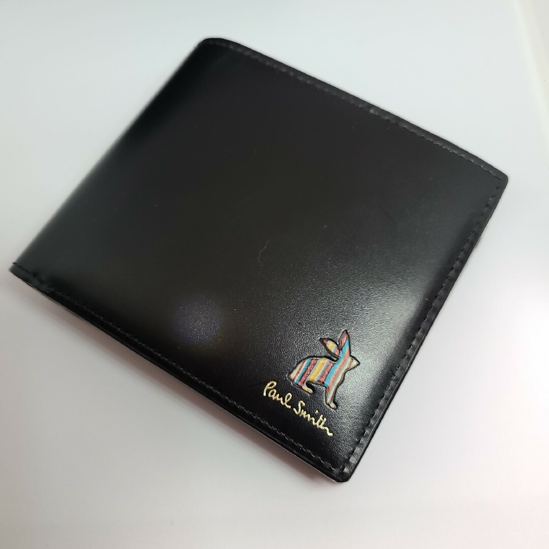 Paul Smith(ポールスミス)のポールスミス　マーケトリ二つ折り財布　ブラック メンズのファッション小物(折り財布)の商品写真
