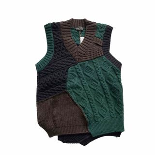 カラー(kolor)のKolor 18AW CRAZY PATTERN KNIT VEST(ニット/セーター)