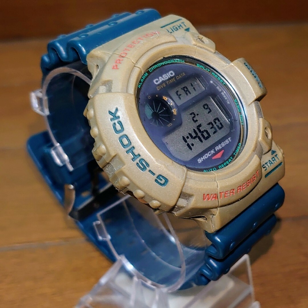 G-SHOCK(ジーショック)の新品ベルべゼ付/初代 フロッグマン DW-6300-B2 青灰蛙 メンズの時計(腕時計(デジタル))の商品写真
