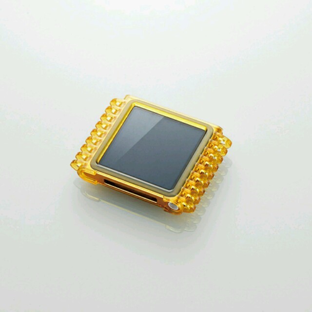 ELECOM(エレコム)の6th iPod nano用ハードケース オレンジ スマホ/家電/カメラのオーディオ機器(ポータブルプレーヤー)の商品写真
