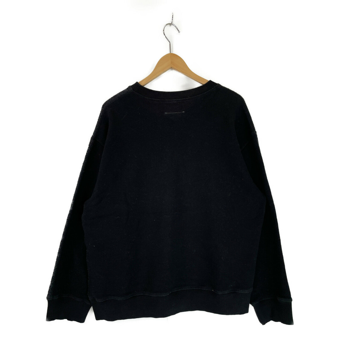 MM6(エムエムシックス)のエムエムシックス ブラック バックロゴスウェットシャツ XS レディースのレッグウェア(タイツ/ストッキング)の商品写真