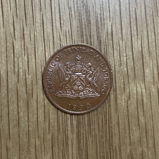 トリニダード・トバゴ　5セント　1990年　硬貨　外貨(その他)